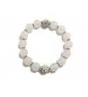 Rose Quartz and Shamballa Bead Bracelet